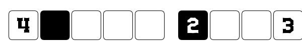 dPoly Block Dice font preview